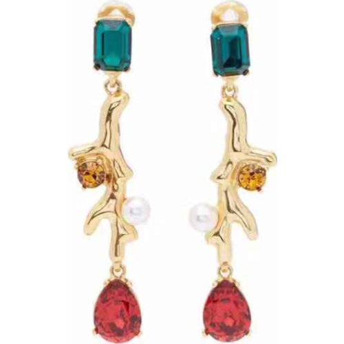 2019 Amybaby Designer High Quality Womens Luxury Vintage Pearls Crystal Womens Clip Earring Jewelry For Party