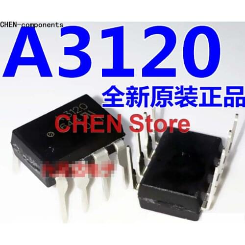 10pcs A3120 HCPL-3120 straight Insert DIP Imported brand new original optocoupler