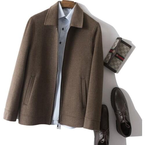 100% Wool Coat Men Casual Wool Jacket Spring Autumn Overcoat Korean Mens Coats Sobretudo Masculino YC-MR3014 KJ4305