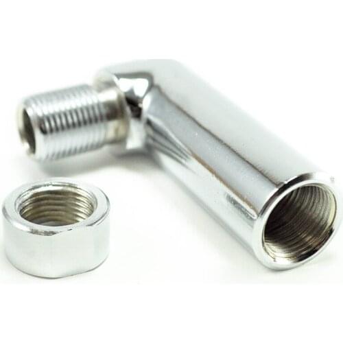 2pcs/set O2 Oxygen Sensor Angled Extender Spacer 90 Degree 02 Bung M18*1.5