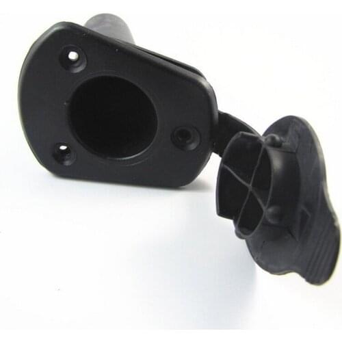2 Pcs/Set Plastic Flush Mount Fishing Boat Rod Holder Bracket And Cap Cover Kayak MC889