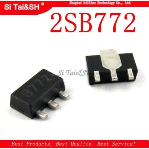 20PCS B772 SOT89 2SB772 SOT-89 3A/30V 772 SOT SMD new and original IC Chipset