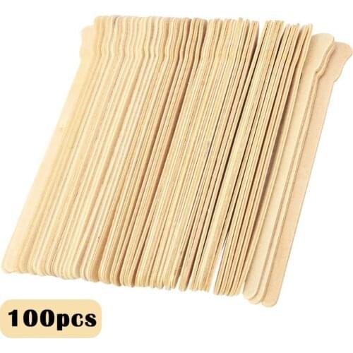 50% Hot Sale 100Pcs Hair Removing Wax Mixing Wooden Stick Facial Spatula Beauty Tool