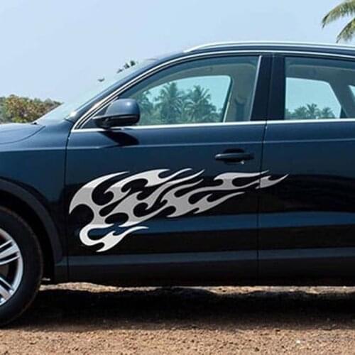 Wings of Flame Car Decal Abstract Graphics Car Side Decor Stickers Cars Wallpapers Removable Vinyl L1192