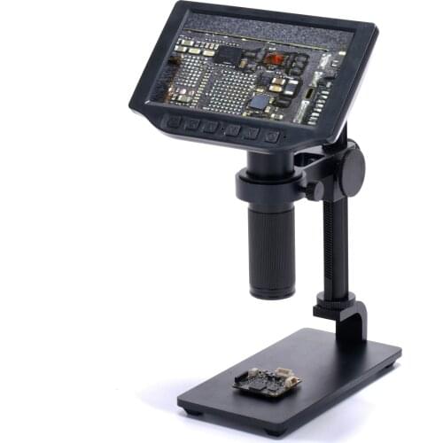 5 Inches Screen 16MP Microscope Camera 4K 1080P 60FPS HDMI USB WIFI Digital Industrial 150X C-mount Lens with SONY Sensor