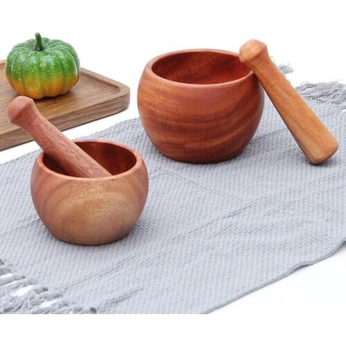 Wooden Garlic Masher Household Manual Kitchen Solid Wood Small Grinder Kitchenware