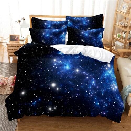 Starry Sky New Products Bedding Duvet Cover 3D Digital Printing Bed Sheet Fashion Design 2-3Piece Quilt Cover Bedding Set