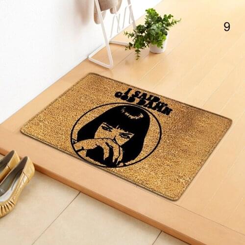 Creative Letter Printed Doormat Multi-purpose Absorbent Non-Slip Blanket for Kitchen Bedroom Bathroom C1