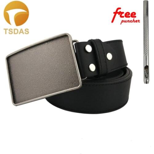 Cool Belt Buckles For Men Blank Silver Belt Buckles DIY by Yourself Nice Jeans Accessories Gift