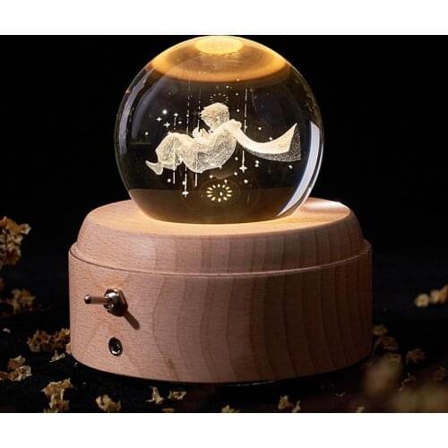Moon crystal ball lamp birthday gift bedroom bedside led Nightlight Home Decoration Led Lights Lovely cartoon childrens toys