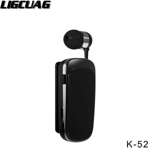 LIGCUAG K52 Mini Wireless Bluetooth Headset Call Remind Vibration Sports Clip Driver Auriculares Earphone For IPhone Android