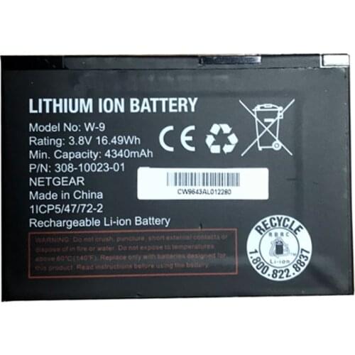 New 4340mAh W-9 Rechargeable lithium Batteries W9 For Netgear Sierra AirCard AC810S AC815 AC791L Wireless Router