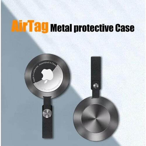 Magnetic Case For Apple Airtag Premium Aluminum Alloy For Air Tag Finder Anti-Scratch Protective Cover Compatible With AirTags