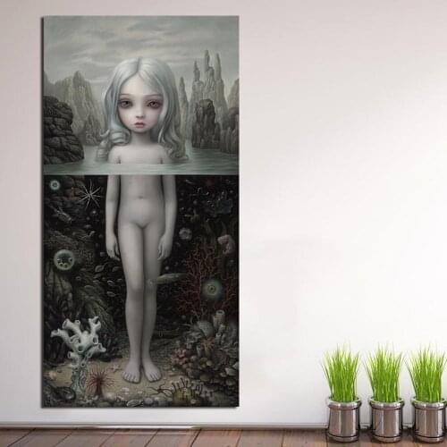 Mark Ryden Aurora Surrealist Canvas Painting Print Living Room Home Decor Modern Wall Art Oil Painting Poster Pictures Framework