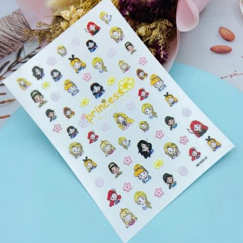 Fashion Hot Selling 3d DIY Japanese Style Nail Stickers Thin Light Traceless Dry Nail Decals Cats, Rabbits& Beauties Nail Art