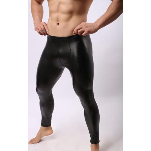 Mens Workout Fitness Compression Leggings Pants Bottom Men Bodybuilding Skin Tights Trousers