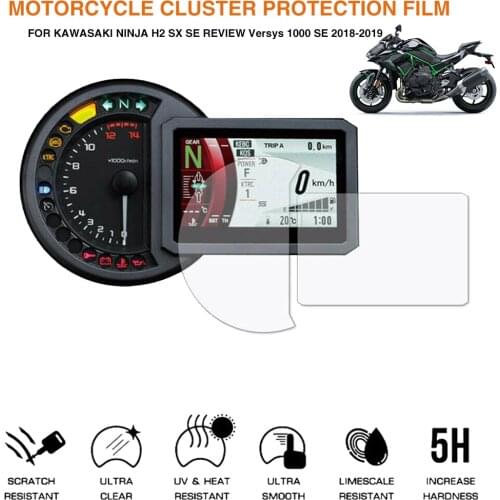 Motorcycle Cluster Scratch Protection Film Screen Protector For KAWASAKI NINJA H2 SX SE REVIEW Versys 1000 SE 2018 2019