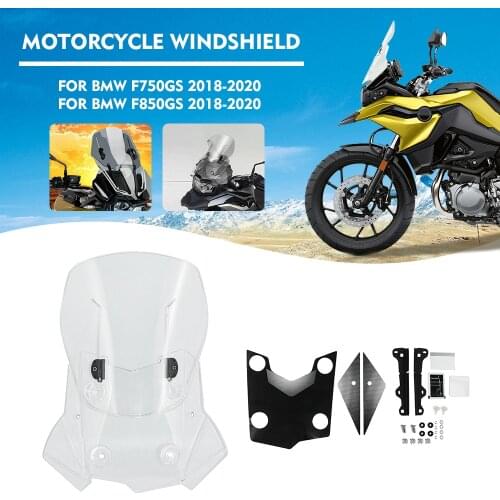 Windshield For BMW F750GS F850GS F750 F850 GS F 750 850 2018-2020 Motorcycle Adjustable ABS Windscreen Wind Deflector Protector