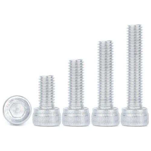 M5/M6/M8/M10 Allen screws hexagon socket cup head with thread bolts inner hex bolt fastener 6061 aluminum alloy