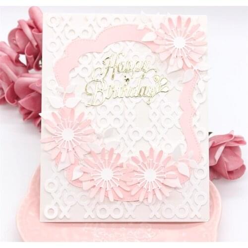 YPP CRAFT XOOX Background Board Metal Cutting Dies Stencils for Scrapbooking/photo album Decorative Embossing DIY Paper Cards