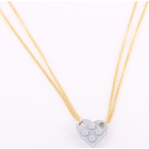 Colors Peach Heart Pendant Resin Necklace For Women Golden Color Graceful Necklace Love Necklace Choker Charm Jewelry Gift