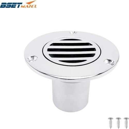 1.5 inch 38mm Marine Grade Stainless Steel 316 Boat Floor Deck Drain for Boat Yacht Deck Drainage Hardware Rowing Accessories