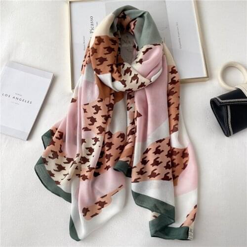 2021 New Scarf Headbands Fashion Plaid Cotton Women Hijab Shawls Wraps Large Pashmina Beach Stoles Bufanda Female Foulard