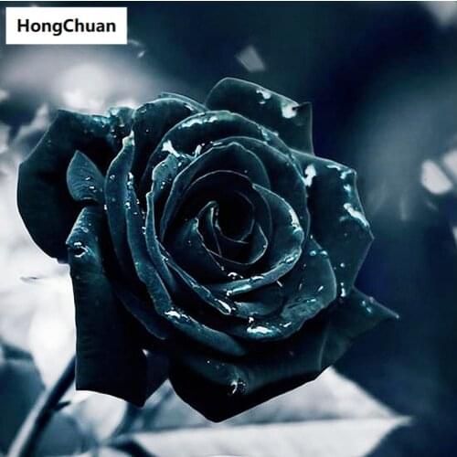 Blue Rose 5D DIY Full Square/Round Diamond Painting Diamond Embroidery Diamond Inlaid Cross Stitch Home Decoration Gift