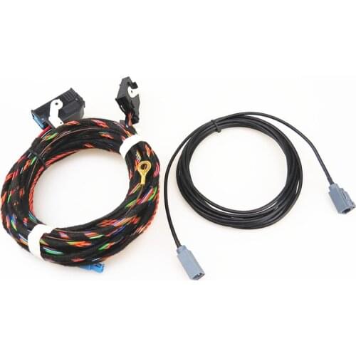 AZQFZ Car Rear View Camera Adapt Harness Cable Plug RCD510 RNS510 RNS315 For VW Tiguan 2011-2012 5ND 827 566 C 5N0 907 441 A