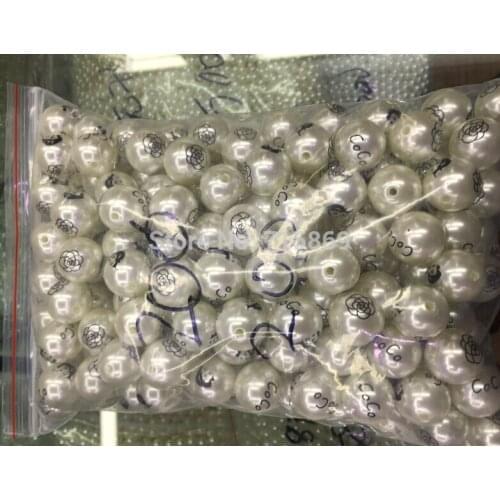 Free ship 20MM 200pcs Shiny plastic beads-- faux pearl beads,plastic round beads