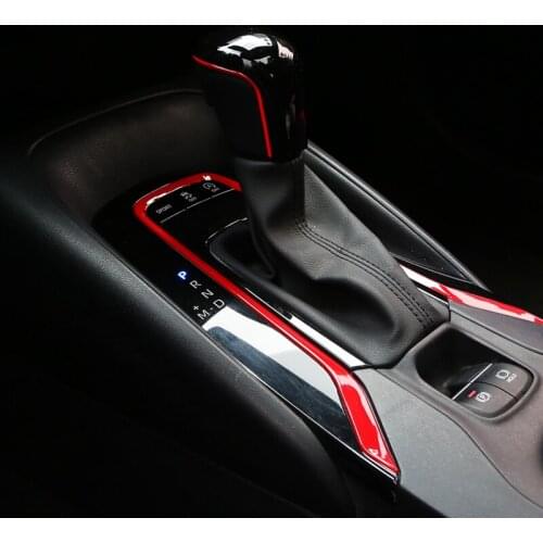 For Toyota Corolla 2019 2020 2021 Gear Box Gear Cover and ABS Two Color Gear Head Pasted with Sequins