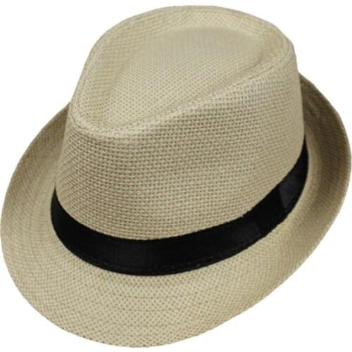 New Summer Style Child Sun Hat Beach Sunhat Straw Hat Boy Girl Gangster Cap Fit For Kids Children BP41
