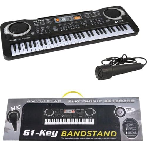 Children Baby Piano Toy Musical Instrument Portable 61-Key Electronic Organ With Microphone Simulated Keyboard Music Piano Toy