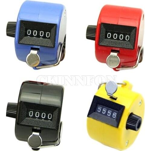 DHL 100PCS Portable Digital Hand Held Tally Clicker Counter 4 Digit Number Clicker Golf XG725