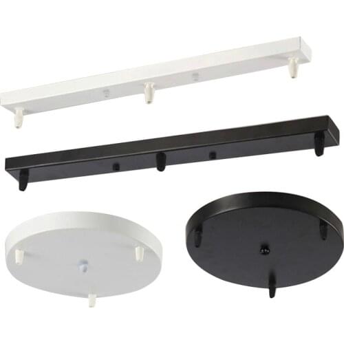 Black/ White Round/Rectangular Ceiling Base Chandeliers/Pendant lamp Base Plate Lighting Accessories Canopy Plate Lamps chassis