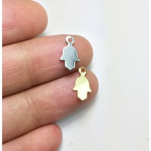 Eruifa 30pcs 8*6mm Hand Finding Iron Dangling necklace,earring bracelet jewelry DIY handmade old and Rhodium silver