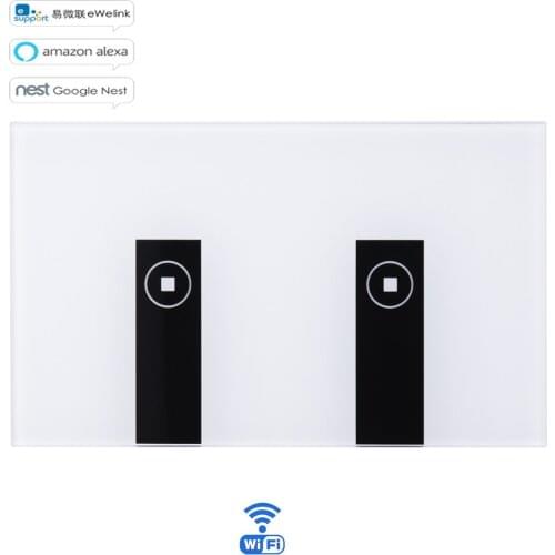 Ewelink APP Smart Home Wifi Switch US 1/2/ 3/4 Gang Wall Touch Light Wireless Switch Remote Control Works With Alexa Google Home