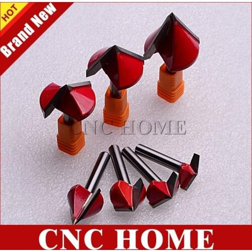 2pcs Quality Wood Milling Cutter 6mm Shank 3D V Bits Woodworking CNC Router Bit Carve Engrave Chamfer Endmill