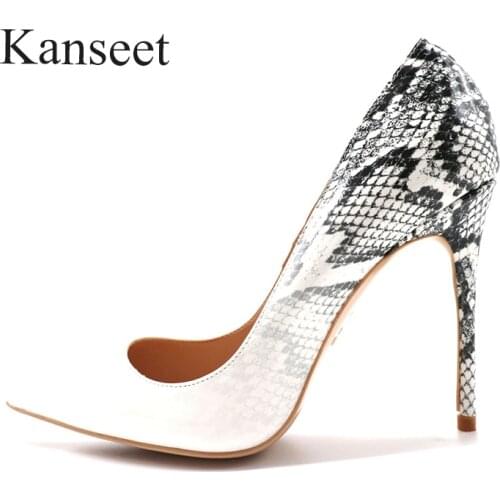 Kanseet Spring Summer Women Pumps New Sexy Pointed Toe Party Prom Ladies Fashion Design Shallow Super High Heel Female Shoes 43