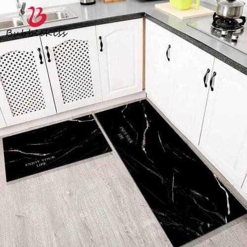 Bubble Kiss Nordic Style Oil-Proof Kitchen Mat Corridor Floor Mat Home Decor Bedroom Bedside Area Rug Customized Black Carpet