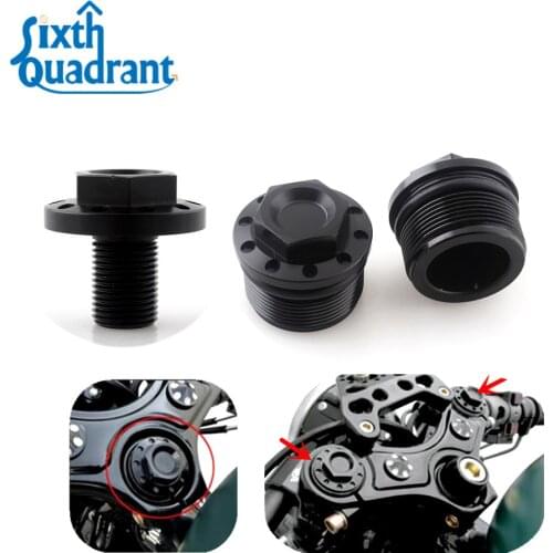 Motorcycle Accessories Steering Stem Bolt and Fork Tube Cap Bolt For Harley FXR FXD FXDL XL Sportster 1200 883 1987-2016