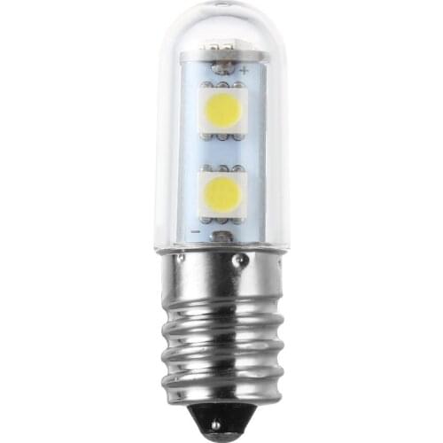 2017 New Arrival 1x Mini E14 1W 7 LED 5050 SMD Nature/Warm White Refrigerator Light Bulb Lamp, 110V/220V