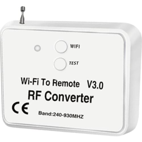 NEW-Universal Wireless Wifi to RF Converter Phone Instead Remote Control 240-930Mhz for Smart Home