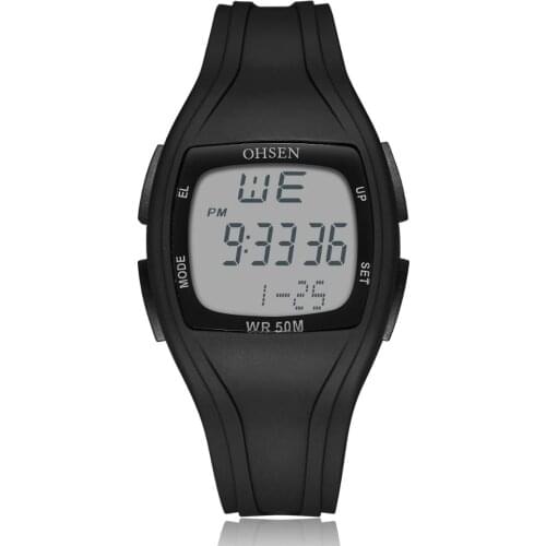 OHSEN Brand Digital Sport Men Watches Outdoor Sport Waterproof Military Electronic Wristwatches Unisex Couple LED Clocks Gifts