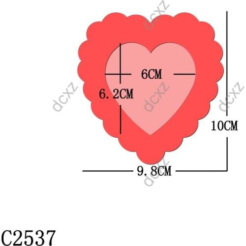 New Love, heart, photo frame mover Wooden die Scrapbooking C2537 Cutting Dies