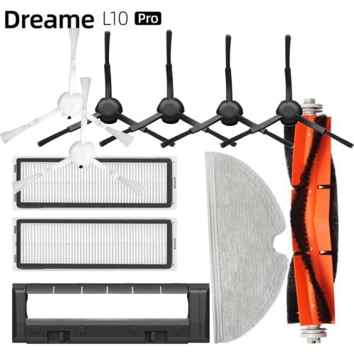 Dreame Bot L10 Pro Vacuum Cleaner Accessories Main Floor Side Brush Cover Mops Cloths Filters Water Tank Dustbin Spare Parts