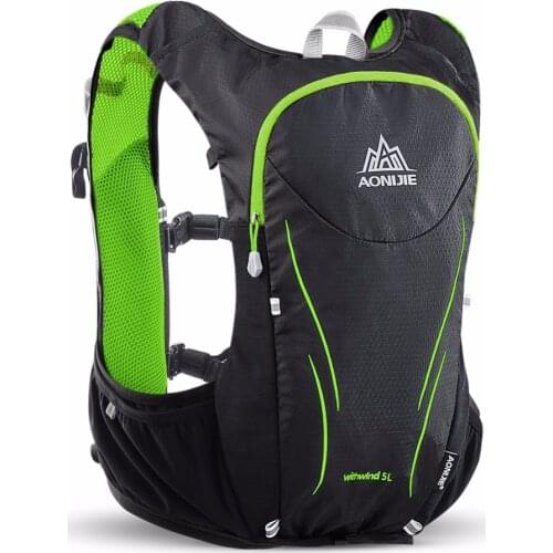 AONIJIE Outdoor Sports Trail Running Backpack 5L Marathon Hydration Vest Pack For 1.5L Water Bag Super Light Cycling Hiking Bag