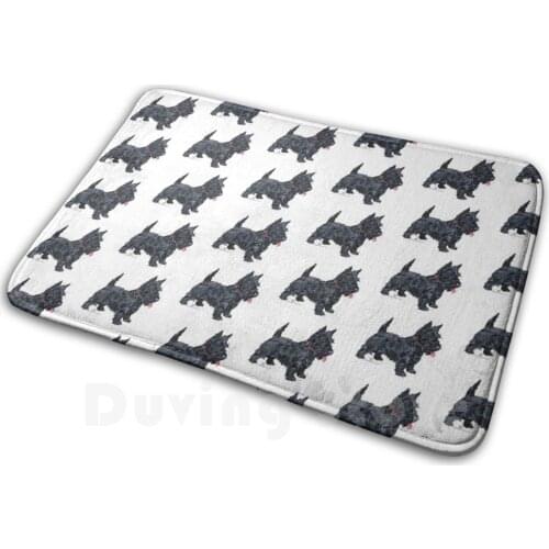 Scottish Terrier Ready To Play Mat Rug Carpet Anti-Slip Floor Mats Bedroom Maggie Ross Dogs Maggie Ross Scotties Scottish