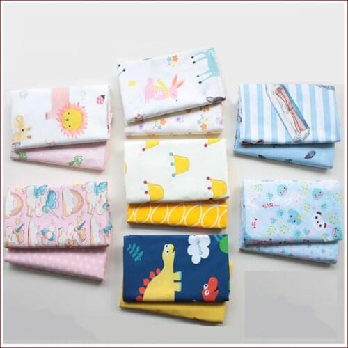 SMTA 50*160cm Patchwork Fabric Cotton The Cloth Tissu Au Metre Patchwork Velvet Cotton Fabric Meter 190g/m