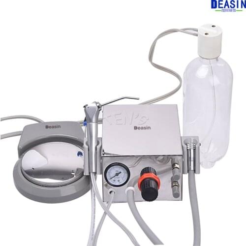 Dental Lab Aluminum Alloy Portable One Turbine Unit Air Compressor 3 Way Straw For Dentist Other Dental Equipment